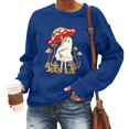 thumbnail image 2 of AYA Sweatshirts for Teen Girls Letter Print Hoodless Long Sleeved Pullover With Pockets, 2 of 5