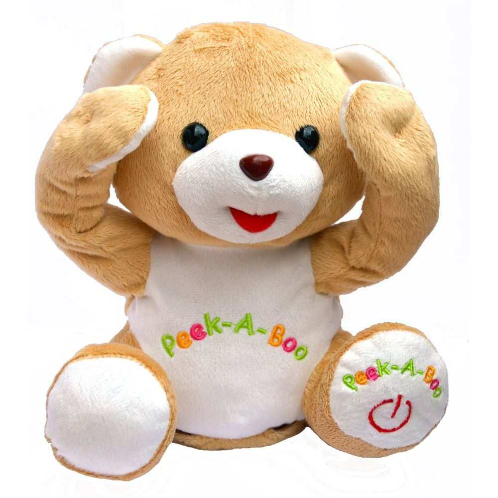 Cute Peek-a-boo Teddy Bear Animated Stuffed Animal By Bo Toys - Walmart Cute Peek-a-boo Teddy Bear Animated Stuffed Animal By Bo Toys - Walmart