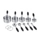 thumbnail image 1 of Ejoyous - Juego De 10 Tazas Y Cucharas Medidoras De Acero Inoxidable Con Mango De Silicona Para Cocina M ANGGREK  Otros, 1 of 8