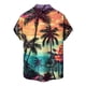 thumbnail image 5 of Shirt For Men Casual Fashion Summer Short Sleeve Buttons Printed T Shirt Top S, 5 of 5