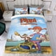 thumbnail image 4 of Pippi Calzaslargas Conjunto de sábanas temático, trío de piezas, cómodo y amigable con la piel, diseño único, regalo de decoración para el hogar para familiares, amigos y fans,173cm *218cm, 4 of 6