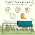 thumbnail image 4 of PawHut 73" Small Animal Cage for Chicken, Rabbits, Chinchillas with Roof, 4 of 10