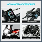 5TH WHEEL W29B 26 x 4 Fat Tire Electric Bike, 750W Motor Adult Ebike with 48V 15Ah Removable Battery, Electric Mountain Bicycle with 7 Speed, UL2849