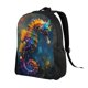 thumbnail image 2 of Balery Neon Seahorse Underwater Realm Mochila - Mochila Estilosa y Duradera para Laptop de 15 Pulgadas con Tela Oxford Impermeable, 2 of 8