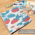 thumbnail image 5 of WOBOGO Retro Strawberry and Daisy Pattern Photo Albums 20 Pages Large Capacity DIY Self-adhesive Page PU Leather Cover for Family Wedding Anniversary Baby Vacation Photos 24×11.8in, 5 of 7