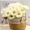thumbnail image 2 of 2Pcs Artificial Flowers Realistic Looking Vibrant Color Thicker Petals Non-Withering Easy Maintenance Fine Texture Single Branch Artificial Gerbera Flowers Fake Plants Gift for Home, 2 of 7