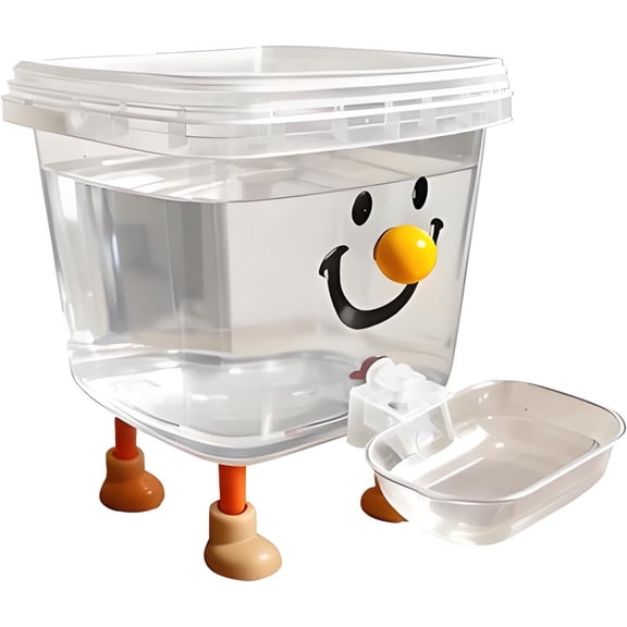 100 oz Pet Gravity Water Dispenser for Cats and Dogs, Non Electric Automatic Pet Waterer Bowl for Indoor Home Use