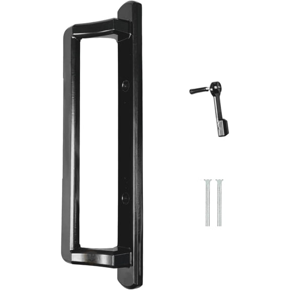 10" PGT Interior Sliding Door Handle for Sliding Patio Glass Doors | PGT Interior Sliding Door Handle Replacement 3-7/8" Hole Spacing | Fix and Repair Door Hardware - Black