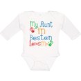 thumbnail image 3 of Inktastic My Aunt in Boston Loves Me Boys or Girls Long Sleeve Baby Bodysuit, 3 of 5