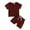 Brown, variant on MXIEZI Summer T Shirt 2PCS Outfit for Infant Baby Boys 0-4 Years Cute Newborn Toddler Set Cotton Solid Colour Short Sleeve Shorts for Boys