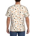 thumbnail image 2 of Naloa Milk Tea Men's T-Shirt Sport T-shirt Men's Basic Tee Casual Men's Shirt, Round Neck, Short Sleeves - Large, 2 of 5