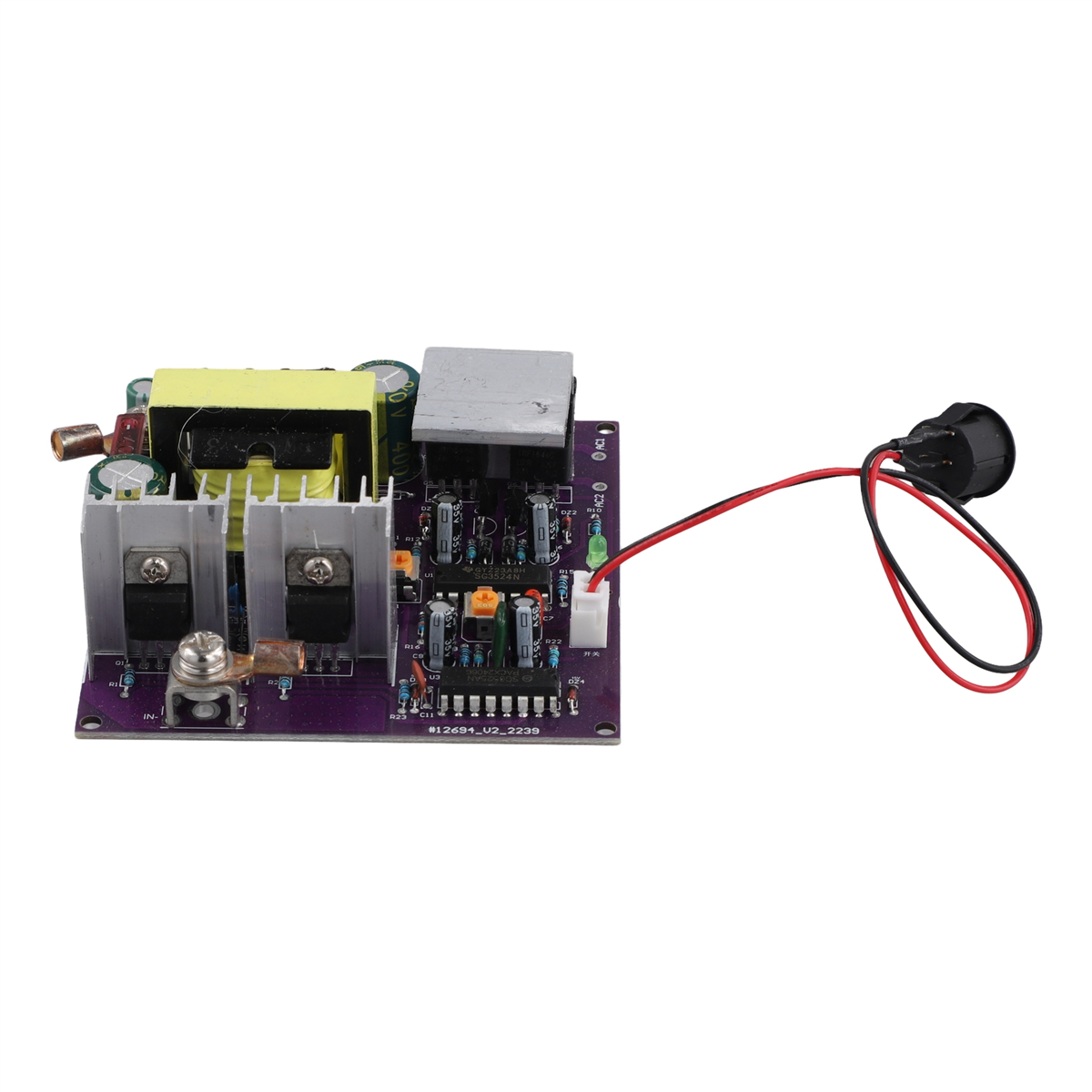 Module Onduleur 300W DC12V Vers AC220V - Onde Sinus Corrigée - Pour Camping, Dépannage, Usage Domestique