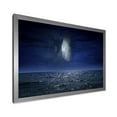 thumbnail image 2 of Designart 'Full Moon Night Over Dark Ocean' Nautical & Coastal Framed Art Print, 2 of 4