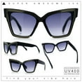 thumbnail image 2 of Luxe Oversized Horned Rectangular Cat Eye Glitzy Fashion Sunglasses Black - Smoke, 2 of 8
