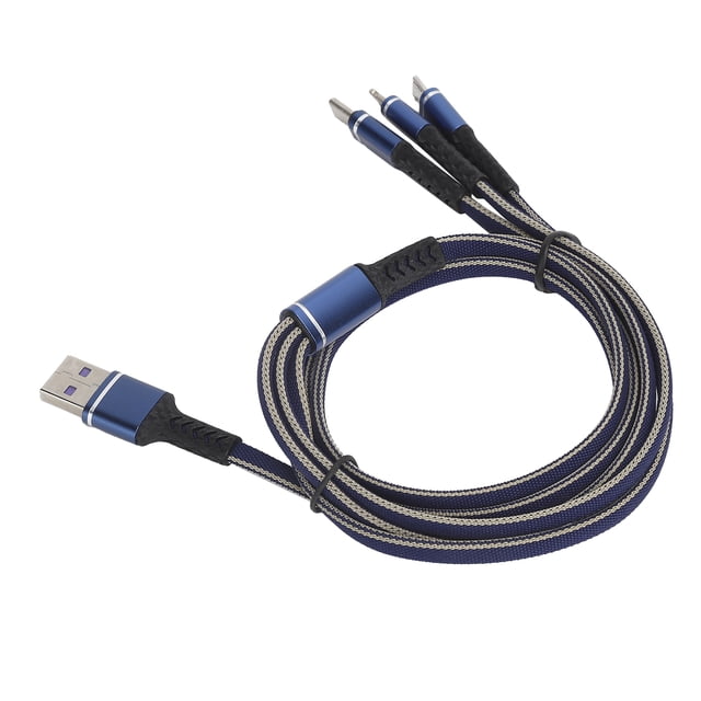 Cable del cargador, 3 en 1 tipo multi cable de carga múltiple de C un funcionamiento probado del cable del cargador múltiple