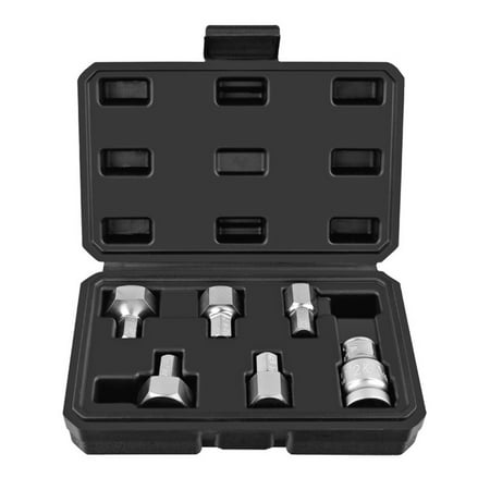 

6Pcs Hex Bit Electric Wrench Socket 1417192224Mm 12Inch X 10Mm Alloy Steel
