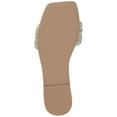 thumbnail image 6 of Journee Womens Sawyerr Dual Braided Band Flat Sandals, Widths Available, 6 of 9
