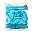 thumbnail image 2 of 12" Light Blue Latex Balloons, 15 Pieces, by Way To Celebrate, 2 of 6
