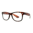 thumbnail image 1 of Classic Hipster Horn Rim Reading Glasses Tortoise +1.0, 1 of 4