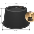 thumbnail image 2 of Bed Riser Bed Risers, Furniture Risers, Furniture Leg Add 5CM Height Floor Protection (4 Pcs, Black), 2 of 5