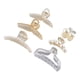 thumbnail image 3 of 6 pinzas para el pelo con forma de perla, diseño de cadena trapezoidal transparente con perla de cereza, para fiestas diarias., 3 of 14