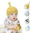 thumbnail image 2 of UDIYO Baby Hat Tie Dye Tail Spring Autumn Wear-resistant Stretchy Newborn Infant Beanie Cap for Party, 2 of 8