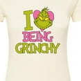 thumbnail image 3 of The Grinch - I Love Being Grinchy - Juniors Fitted Graphic T-Shirt, 3 of 5
