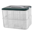 thumbnail image 4 of Compartimento organizador de almacenamiento de bloques de construcción Caja organizadora de juguetes de construcción doble capa, 4 of 9