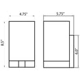 thumbnail image 2 of Access Lighting 1 Light LED Wall Sconce & Vanity in Brushed Steel Color, 2 of 3