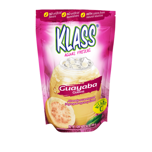 Klass Aguas Frescas Guayaba Drink Mix ,  No Artificial Flavors & Sweeteners, 14.1 oz
