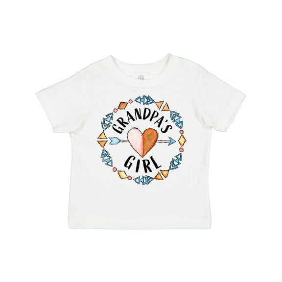 Inktastic Grandpas Girl- Arrow, Heart, Circle Girls Toddler T-Shirt