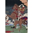 thumbnail image 2 of Unknown 11x14 Gold Ornate Wood Framed with Double Matting Museum Art Print Titled - Battle at Kumamoto Castle, Kagoshima War (Detail), 2 of 4