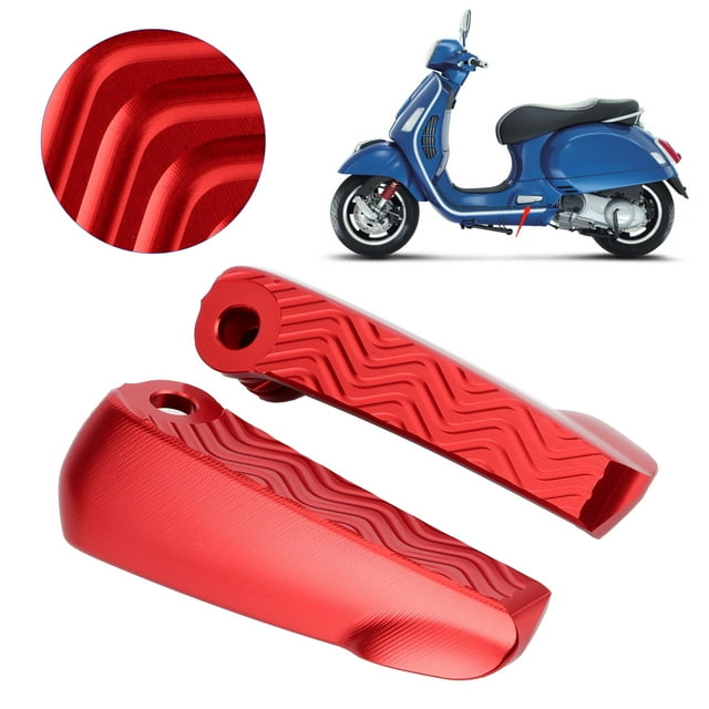 1 Par de Clavijas del Pie del Pedal de la Motocicleta, Clavijas del Pie Trasero Motos de la Almohadilla del Pie Fit Plegable Para GT / GTS / GTV