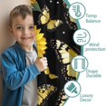thumbnail image 3 of Blackout Kids Curtains,Butterflies Sunflowers Childrens Insulated Curtains Set Of 2,Bedroom Essentials,Toddler Room Decor 52x84in(132x213cm), 3 of 4