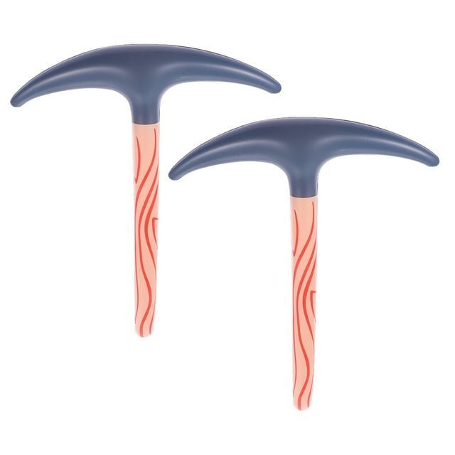 2pcs Interactive Blowing Balloon Pickaxe DIY Inflatable Pickaxe Toy for Halloween Party Halloween Inflatable Pickaxe Toy Funny Pickaxe Balloon Pvc Inflatable Pickaxe