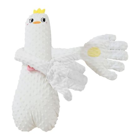 BABSMULY Baby Automatic Beating Hypnotist Startle Sleep Aid Companion Plush Sleep Toy Newborn Soothing Sleep Pillow (Hen Model)