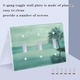 thumbnail image 4 of Dailycode Light Switch Plate Covers 2 Gang Wall Plate Plastics Outlet Covers for Kitchen Home Office Decor Tree on Lakeside, 4 of 8