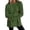 Army Green, variant on Womens Waffle Knitted Crewneck Sweatshirts Scalloped Casual Pullover Tops