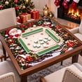 thumbnail image 4 of Christmas Mahjong Gifts, Mahjong Mat with Carrying Bag, 31.5" X 31.5" Noise Reduction Mahjong Mat for Table, Mahjong Accessories Non Slip Gaming Mat for Board Tile Games Poker Card Dominoes, 4 of 5