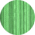 thumbnail image 1 of Ahgly Company Indoor Round Abstract Emerald Green Modern Area Rugs, 6' Round, 1 of 4