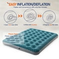 thumbnail image 6 of Honeydrill Queen Size Camping Air Mattress Patterned Airbed with Flocked Surface, 6 of 7