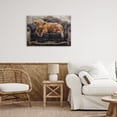 thumbnail image 3 of Stupell Industries Art Deco Cozy Couch Highland Cow Canvas Art, 24 x 16, by Tina LeCour, 3 of 8
