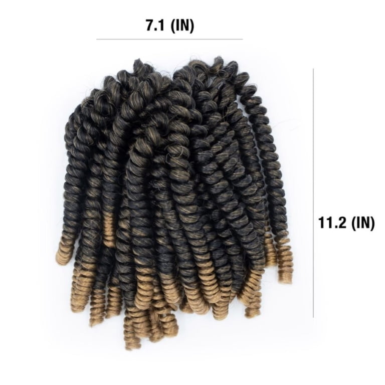4 pack) Darling Spring Twist Crochet Hair 2X Pack, 24 inch, #1/27