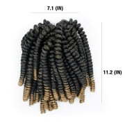 Darling Spring Twist Crochet Hair 2X Pack, 24 inch, #1/27, Adult, Female