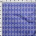thumbnail image 4 of oneOone Cotton Flex Amethyst Fabric Check Argyle Diy Clothing Quilting Fabric Print Fabric By Yard 40 Inch Wide, 4 of 5
