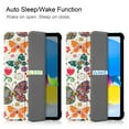 thumbnail image 2 of ELEHOLD Folding Rugged Case for iPad 10.9 inch 2022 10th Gen PU Leather Case Cute Stylish Pattern Kickstand Magnetic Auto Wake/Sleep Folio Slim Shockproof Case For iPad 10th Gen 10.9" 2022 ,E, 2 of 8