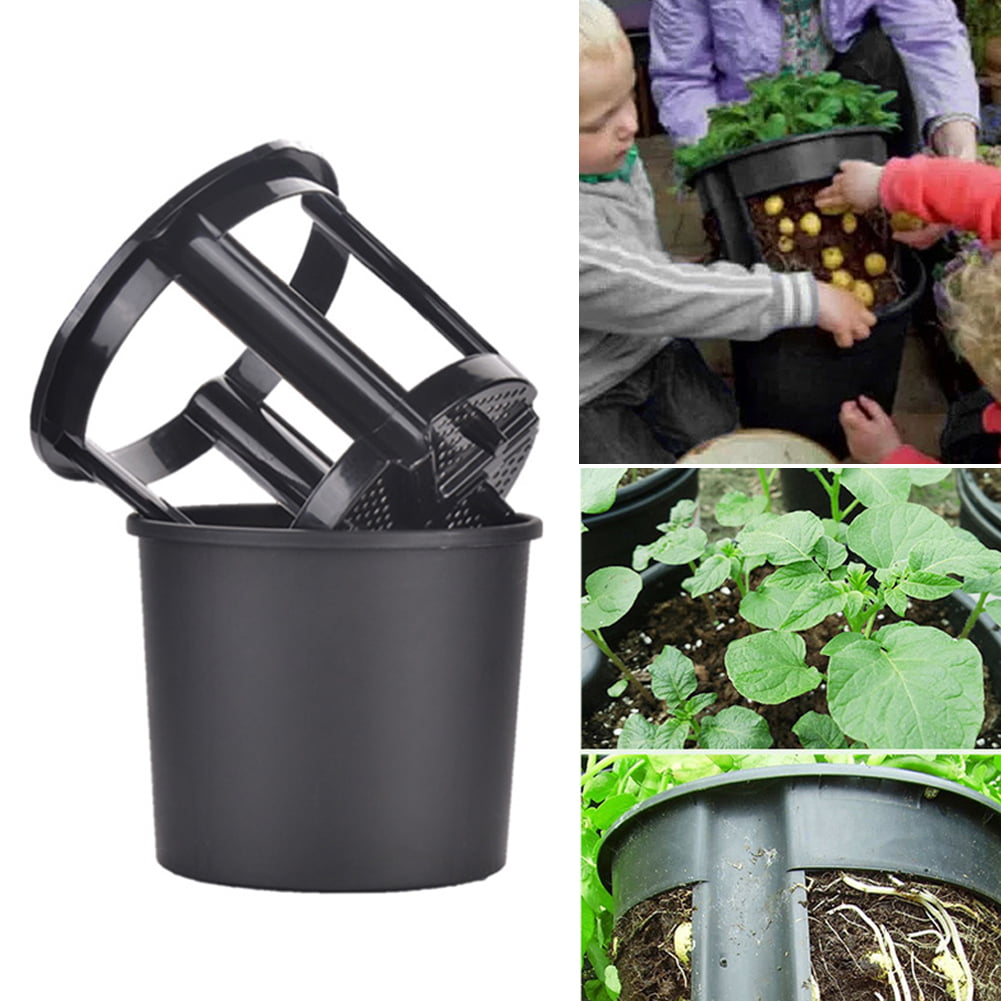 SPRING PARK 188 in 18 Plastic Garden Planter Pot Vegetable Growing Container  Grow Vegetables Potato, Carrot, Tomato, Ginger, Peanuts Onion