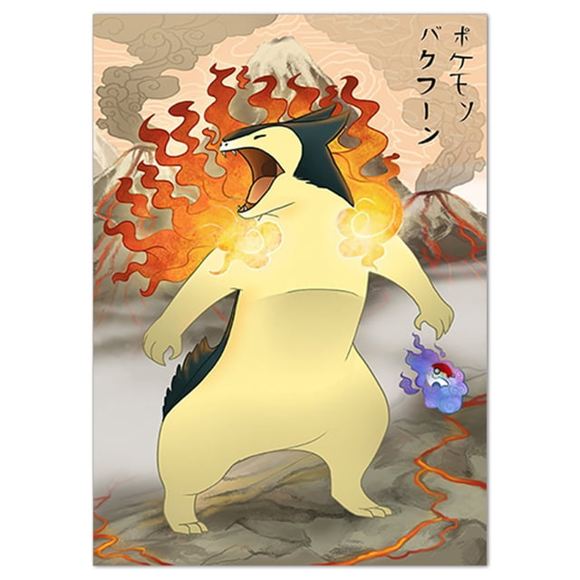 Póster de anime de Pokémon, cuadro sobre lienzo para pared, sin marco, Gengar, Squirtle, Charmander, Mewtwo, Dragonair, Ho-Oh, decoración de pared