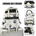 thumbnail image 3 of FORMRS Mini Backpack Purse for Women Travel Daypack Casual Shoulder Bag, Black Cat Paw, 3 of 7
