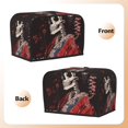 thumbnail image 3 of Kdxio Geisha Skeleton With Flowers Print Toaster Cover Bread Machine Cover Fits for Most Standard 2 Slice Toasters,Keep Toaster Free From Dust And Fingerprint Oven Dustproof Cover, 3 of 7